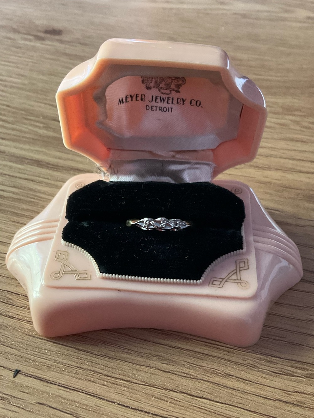 Antique Meyer jewelry Detroit engagement band
